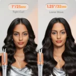 فرق کرلی شیگلم سایز 25 و 32