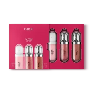 پک 3 عددی لیپ گلاس کیکو مدل glossy lip set